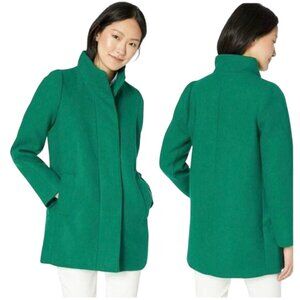 J.Crew Mercantile NWT City Cost Funnel Neck Pockets Full Zip Green Size 6